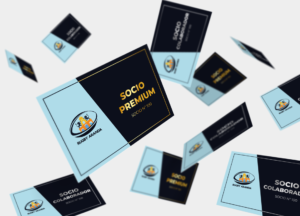 Diseño de las tarjetas de socio para Rugby Aranda