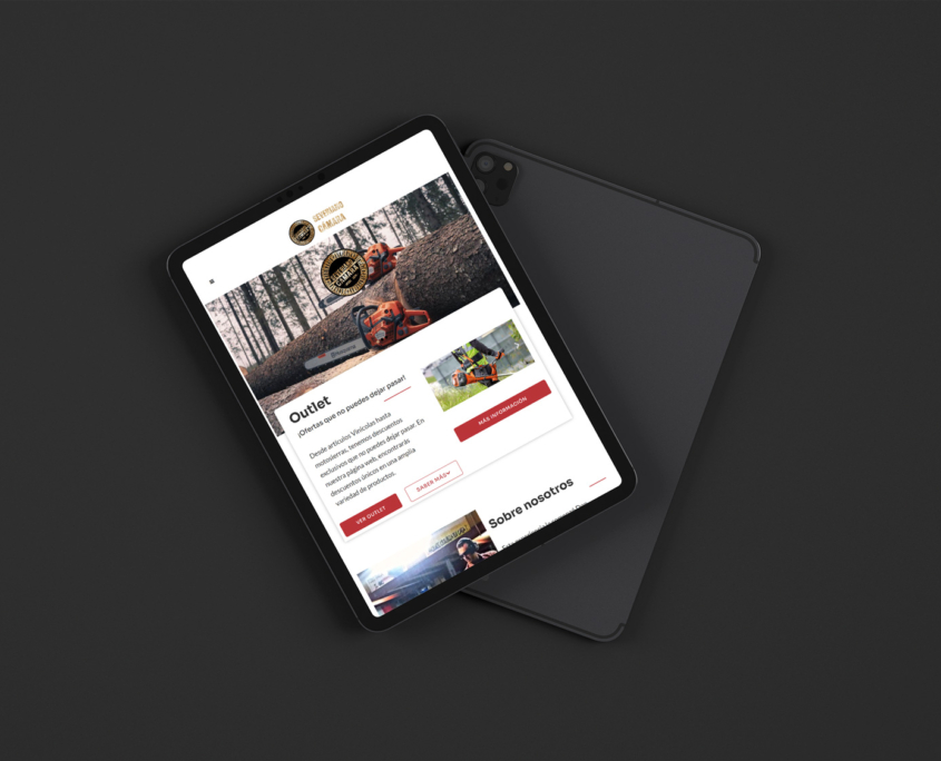 Diseño de página web para Severiano Cámara