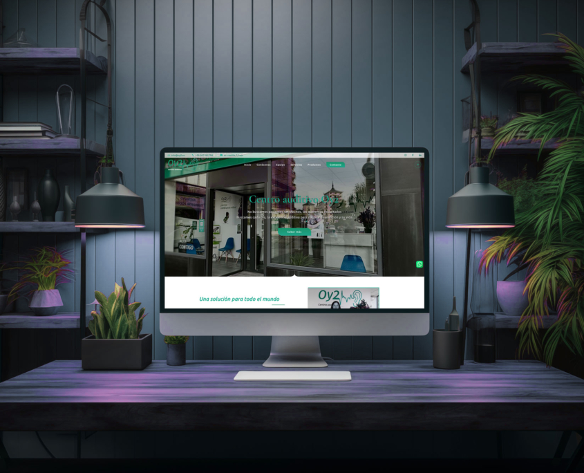 Diseño de página web para Oy2
